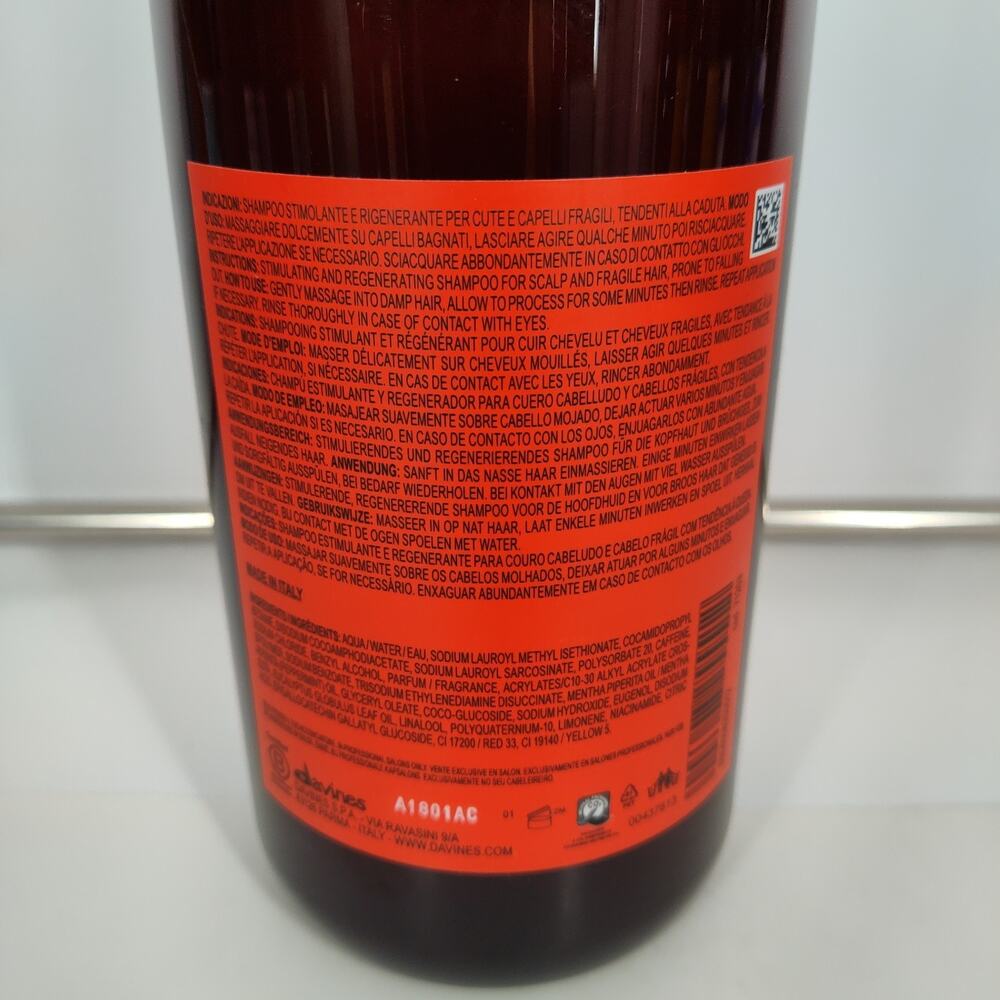 New Davines Naturaltech Energizing Shampoo 33.81oz / 1000ml / 1L - Picture 3 of 6